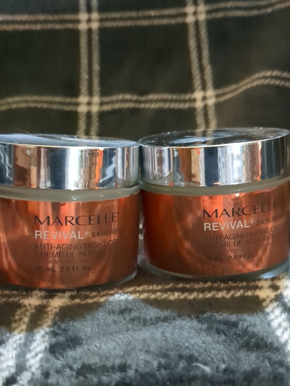 Two Marcelle Revival+ Skin Renew Anti-Aging Night Cream
